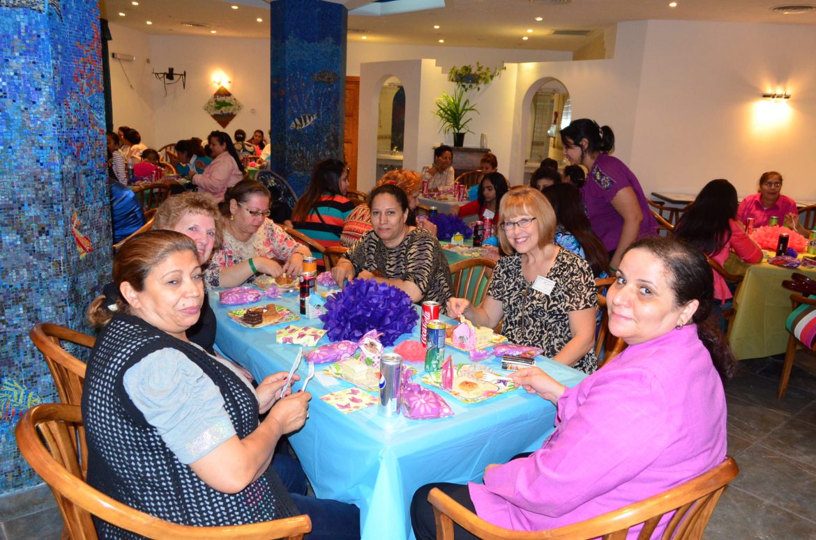 Sheila with ladies at the Simply Sisters event.